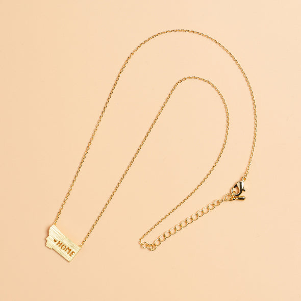 All Hearts Go Home Necklace in Gold