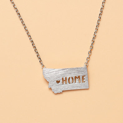 All Hearts Go Home Necklace in Silver
