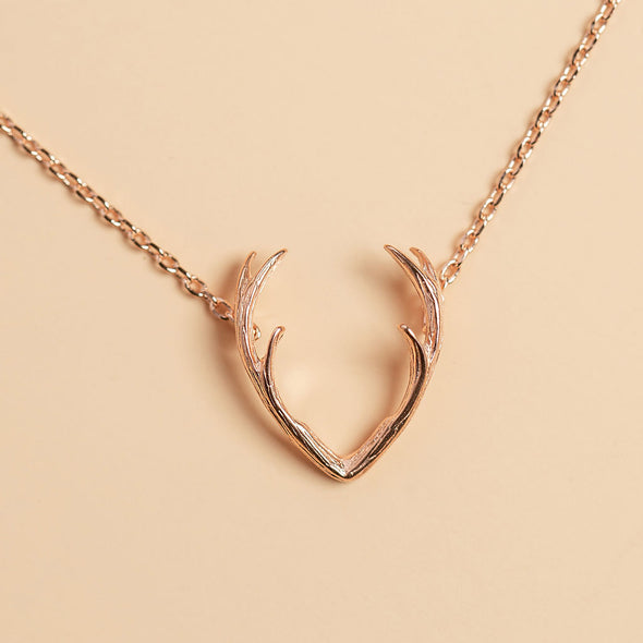 Grab Life By The Horns Necklace in Gold