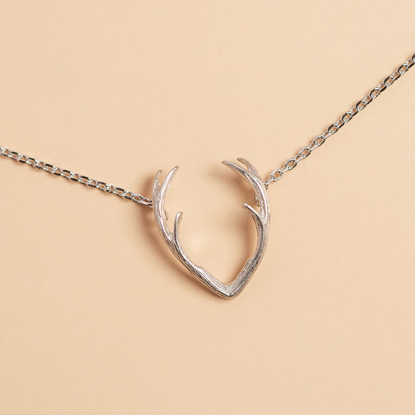 Grab Life By The Horns Necklace in Silver