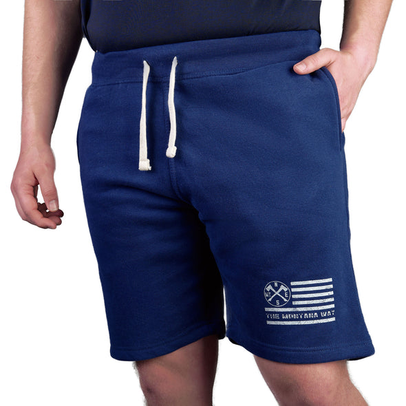 The Flag Vintage Fleece Shorts in Blue