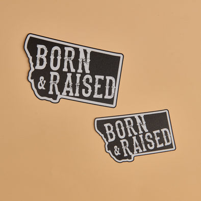 Born & Raised Vinyl Decal - Regular or Mini